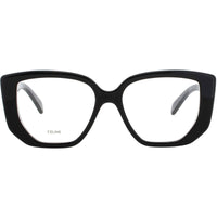 Celine CL50146I 001 Women's Shiny Black Acetate Full Rim Frame Oversized Eyeglasses ,