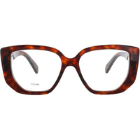 Celine CL50146I 052 Women's Dark Havana Acetate Full Rim Frame Oversized Eyeglasses ,