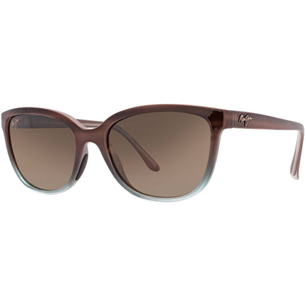 Maui Jim Honi MJ0758S-002 Polarized Cat Eye Sunglasses 54 Sandstone Blue ,