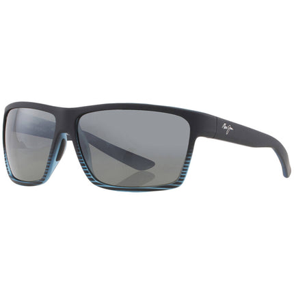 Maui Jim Alenuihaha MJ0839S-001 Polarized Wrap Sunglasses Grey Black 64mm ,