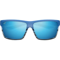 Maui Jim Alenuihaha MJ0839S-002 Polarized Wrap Sunglasses Blue Black 65mm ,