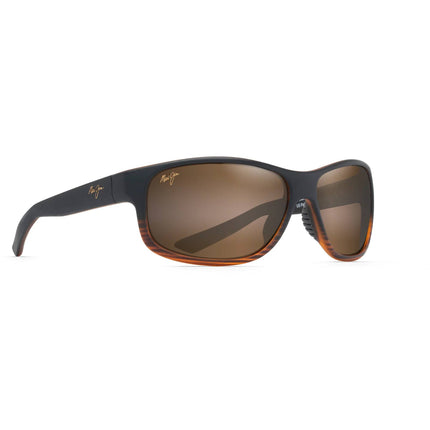 Maui Jim Kaiwi Channel MJ0840S-004 Men's Polarized Sunglasses Brown Stripe 63mm ,