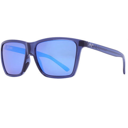 Maui Jim Cruzem MJ0864S-004 Polarized Sunglasses Dark Blue Nylon Blue Hawaii 57mm ,