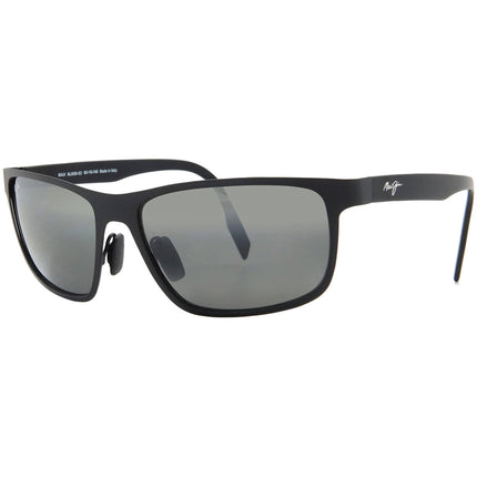 Maui Jim Anemone MJ0606S-001 Men's Polarized Rectangular Sunglasses Black 60mm ,