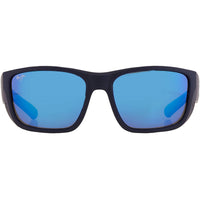 Maui Jim MJ0896S-002 Amberjack Polarized Wrap Sunglasses, Blue Hawaii ,