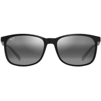 Maui Jim MJ0672S-001 Hulili Polarized Rectangular Sunglasses, Matte Black ,