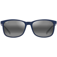 Maui Jim MJ0672S-003 Hulili Polarized Rectangular Sunglasses Matte Blue Frame ,