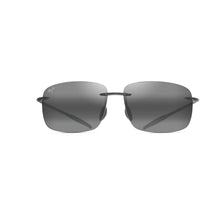 Maui Jim Breakwall MJ0422S-036 Grey Rimless Polarized Rectangular Sunglasses ,