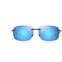 Maui Jim Breakwall MJ0422S-037 Black Rimless Polarized Blue Hawaii Sunglasses ,