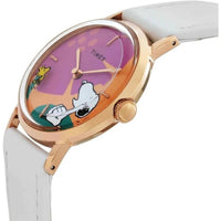 Timex TW2V91200ZV Marlin Hand-Wound x Snoopy 34mm Women's Leather Watch ,