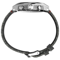 Timex TW2W50000VQ Legacy Tonneau Chronograph Men's 42mm Black Dial Leather Watch ,