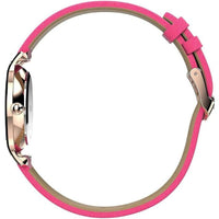 Timex TW2W54700VQ Transcend Women's 31mm Rose Gold Pink Leather Strap Watch ,