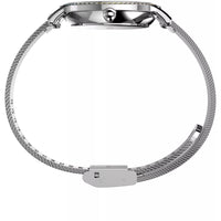 Timex TW2W79000VQ Transcend Women's 31mm Silver-Tone Stainless Steel Mesh Watch ,
