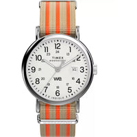 Timex Weekender TW2Y08900VQ Men's Quartz Watch 40mm White Dial Fabric Strap ,
