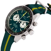 Timex TW2Y35600VQ Waterbury Heritage 39mm Green Dial Chronograph Watch ,