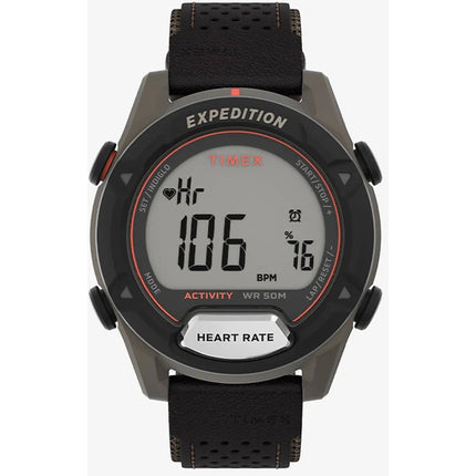 Timex TW4B27100JT Rugged Men's Digital Watch, 43mm Brown Leather Strap ,