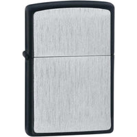 Zippo 24752 Framed Chrome Windproof Pocket Lighter, Brushed Chrome/Black ,