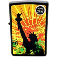 Zippo 24822 Statue of Liberty Black Matte Windproof Pocket Lighter ,