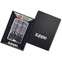 Zippo 28428 Rolling Stones Street Chrome Windproof Refillable Pocket Lighter ,