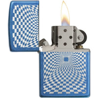 Zippo 29427 Minimalism Design Cerulean Blue Windproof Refillable Pocket Lighter ,