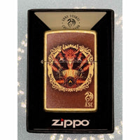 Zippo 46408 Dragon Fire Design Windproof Pocket Lighter - Refillable All-Metal ,