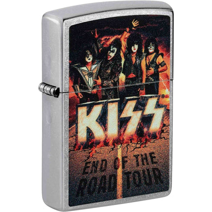 Zippo 48178 KISS End of the Road Tour Design Street Chrome Windproof Pocket Lighter ,