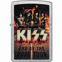 Zippo 48178 KISS End of the Road Tour Design Street Chrome Windproof Pocket Lighter ,