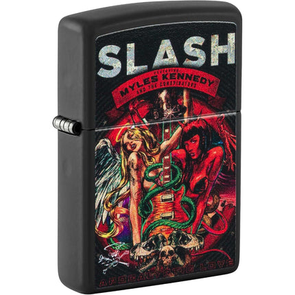 Zippo 48187 Slash Apocalyptic Love Design Black Matte Windproof Pocket Lighter ,