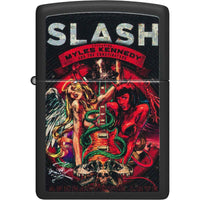 Zippo 48187 Slash Apocalyptic Love Design Black Matte Windproof Pocket Lighter ,