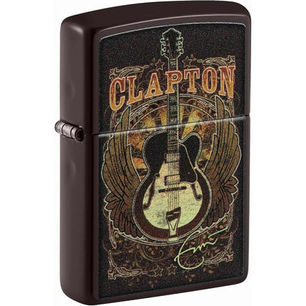 Zippo 48196 Eric Clapton Guitar Design Brown Windproof Pocket Lighter ,