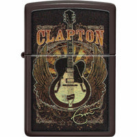 Zippo 48196 Eric Clapton Guitar Design Brown Windproof Pocket Lighter ,