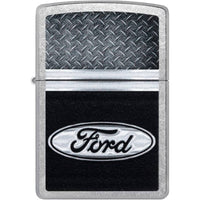 Zippo 48405 Ford Logo Street Chrome Windproof Pocket Lighter, Made in USA ,