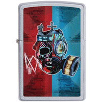 Zippo 49242 Watch Dogs Legion Windproof Pocket Lighter, Satin Chrome ,
