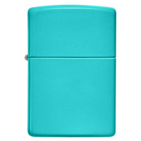Zippo 49454 Classic Windproof Pocket Lighter, Flat Turquoise, No Logo ,