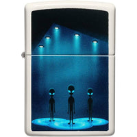Zippo 49487 Alien Mothership Windproof Pocket Classic Lighter, Glow in Dark ,