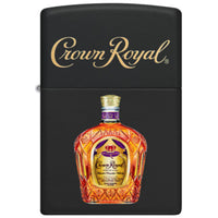 Zippo 49820 Crown Royal Windproof Pocket Lighter, Black Matte, USA ,