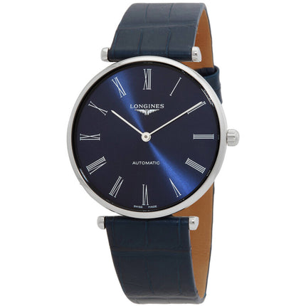 Longines La Grande Classique L49184942 Women's Automatic Watch, Steel, Blue Dial ,