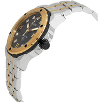 Bulova 98D175 Marine Star Men's Diamond Watch, 44mm, Black Dial, Two-Tone ,