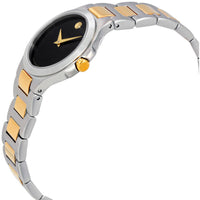 Movado 0606908 Women's Swiss Collection Quartz Watch Black Dial 27mm ,