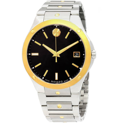Movado 0607596 SE Men's Quartz Watch 41mm Black Dial Sapphire Crystal ,