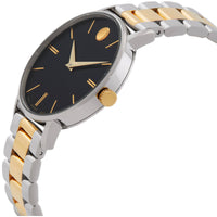 Movado 0608038 Classic Museum Women's Quartz Black Dial Two-Tone Watch ,