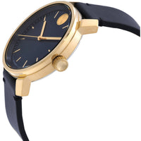 Movado 3601173 Bold Men's Quartz Dark Blue Dial 41mm Gold-Tone Watch ,