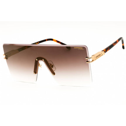 Carrera 1075/S 006J YK Men's Gold/Havana Metal Rimless Shield Frame Sunglasses ,