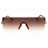 Carrera 1075/S 006J YK Men's Gold/Havana Metal Rimless Shield Frame Sunglasses ,