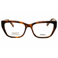 Fossil Fos 7172 0086 00 Women's Cat Eye Shape Eyeglasses in Havana Acetate Full Rim ,