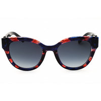 Fossil FOS 2162/G/S 0WA3 9O Women's Full Rim Sunglasses Blue Pattern Red Plastic Frame ,