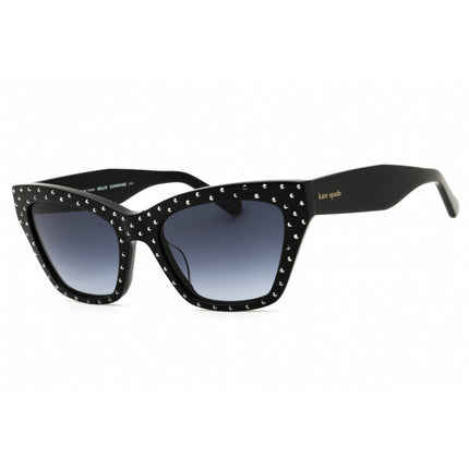 Kate Spade FAY/G/S/STRASS 0807 9O Women's Cat Eye Shape Sunglasses Black Acetate Frame ,