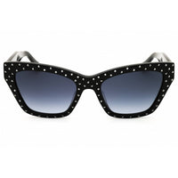 Kate Spade FAY/G/S/STRASS 0807 9O Women's Cat Eye Shape Sunglasses Black Acetate Frame ,