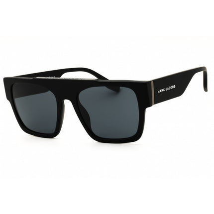 Marc Jacobs 757/S 0003 IR Women's Rectangular Shape Sunglasses in Matte Black Plastic ,