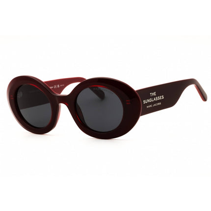 Marc Jacobs 799/S 0C8C IR Women's Oval Shape Sunglasses Burgundy Red Plastic Full Rim ,